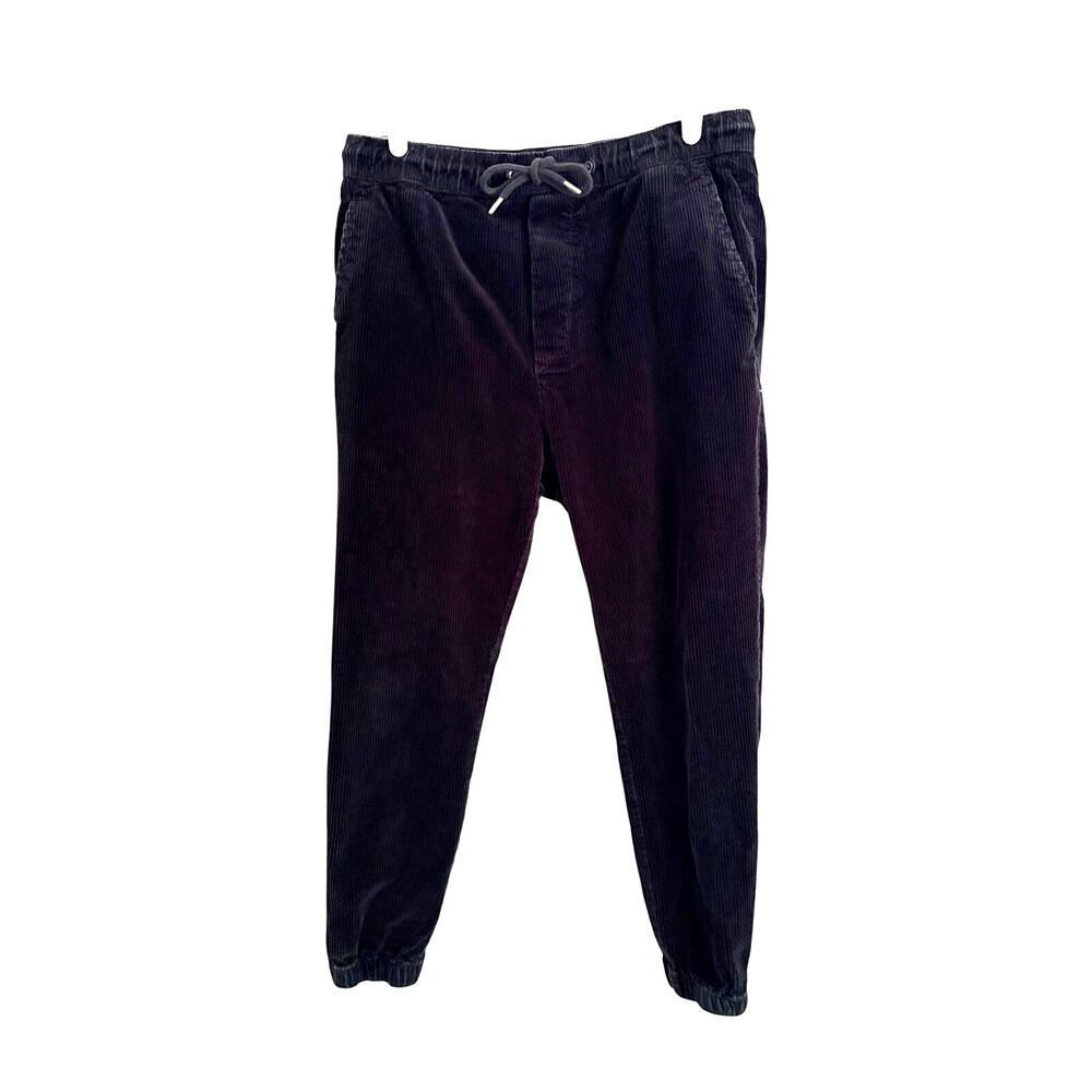 American Eagle Next Level Flex Corduroy Jogger Pants Black Med Mens Gorpcore